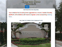 Tablet Screenshot of cypresscovehoa.com